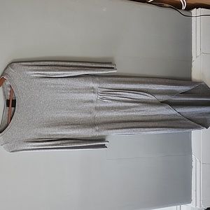 Grey Open back dress